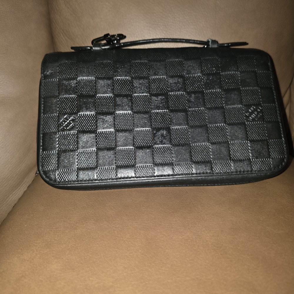 Louis Vuitton Black Checkered Bag